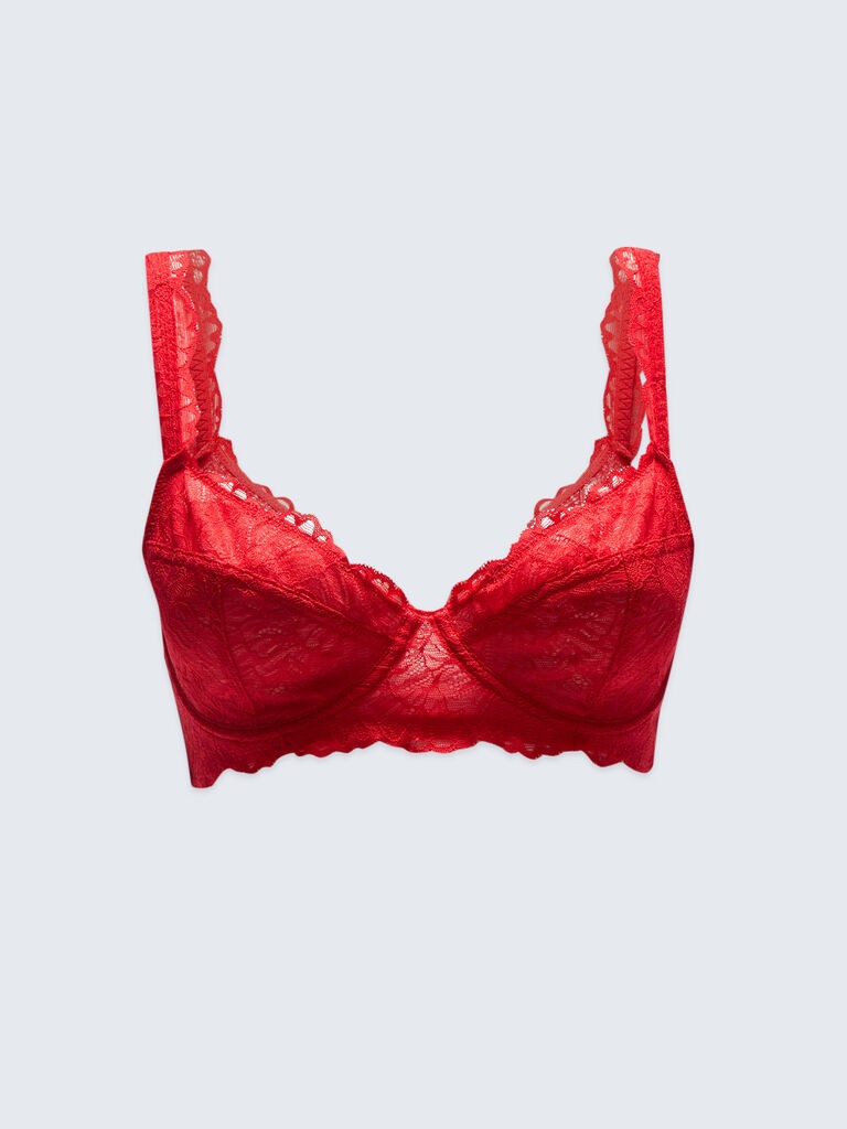 LC Waikiki Ženski brushalter, W2CL15Z8-HMW, Crveni