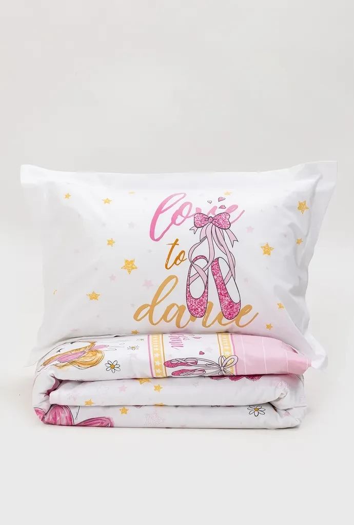 Stefan Dečija posteljina  Balerina, Roze-bela