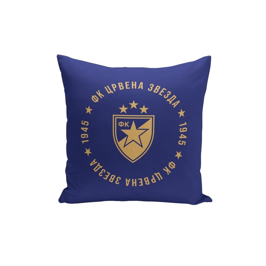 Stefan Ukrasni jastuk Crvena Zvezda, 40x40 cm, Teget