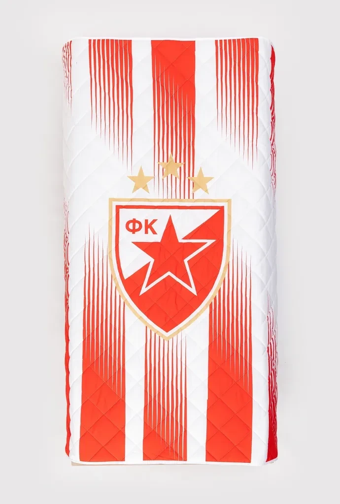 Stefan Prekrivač Crvena Zvezda 869-3, 140x200 cm, Crveno-beli