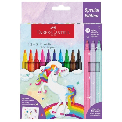 Amphora Školski flomaster Faber-Castell Castle Unicorn, 13 komada