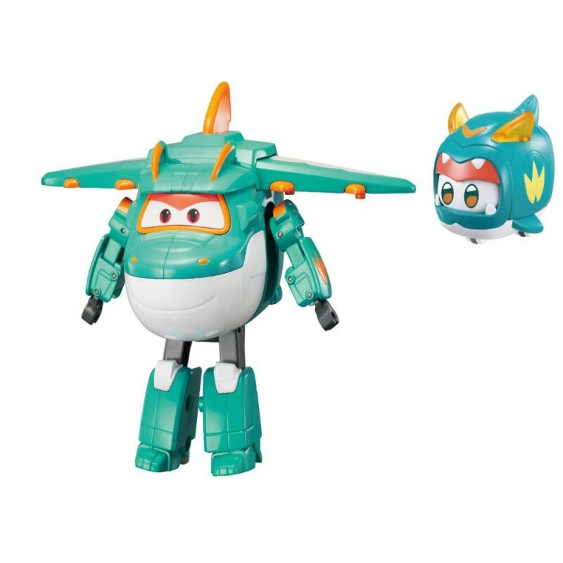 Super Wings Igračka za decu Transformers, Tino i drugar, Tirkizna