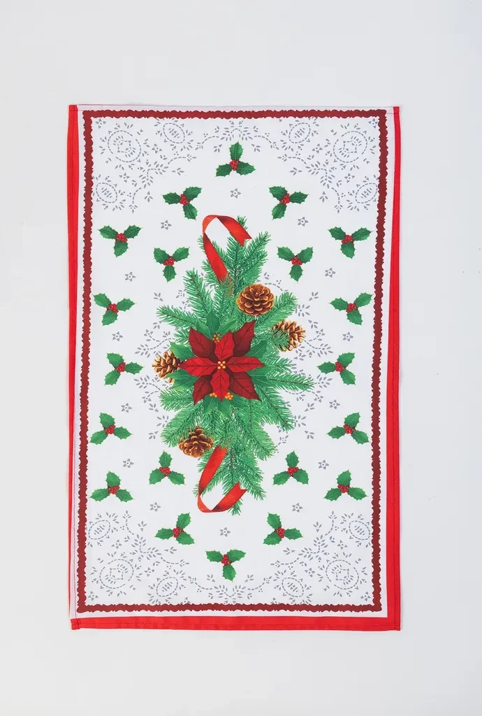 Stefan Kuhinjska krpa 93.1 Novogodišnja, Zeleno-crvena