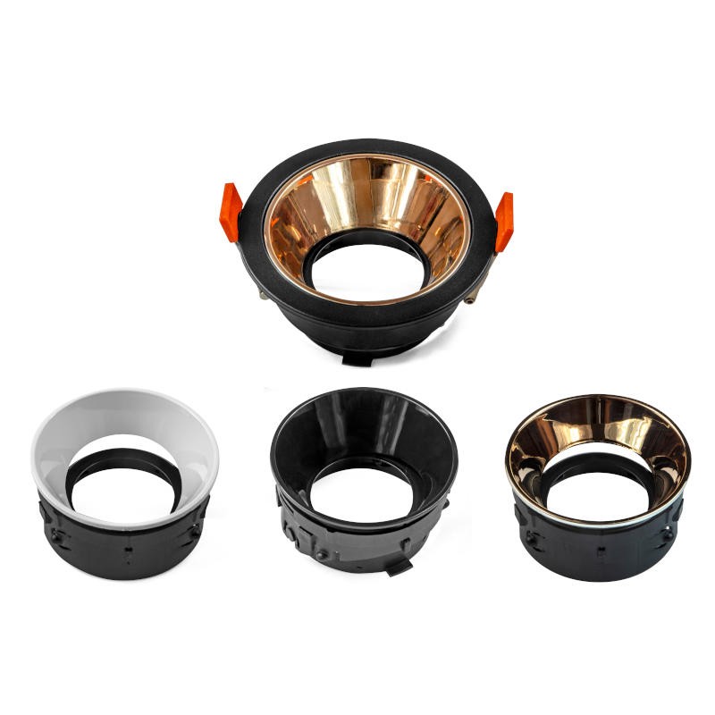 AURA-LIGHT Ugradna rozetna GU10 85550-BK, Okrugla, Crna