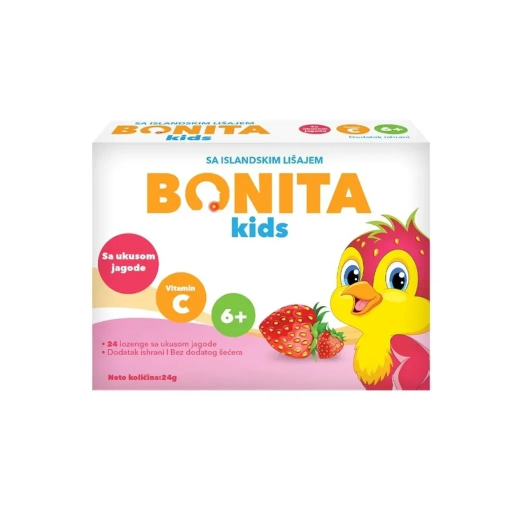 Bonita Kids Lozenge Jagoda, 24 komada
