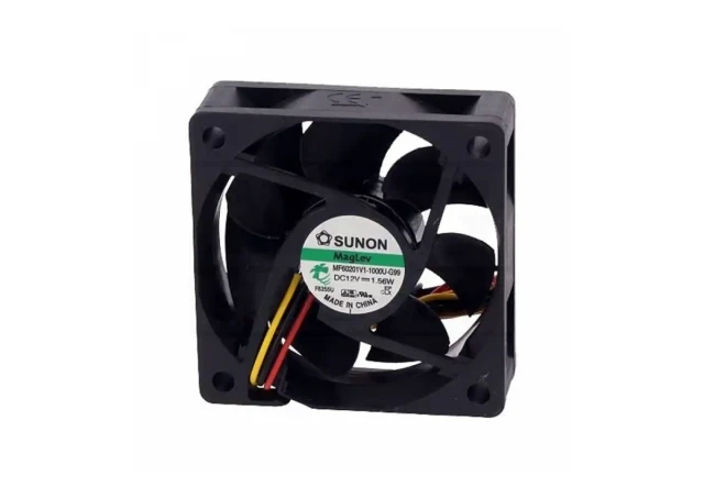 SUNON Ventilator DC12V, 60x60x20 cm, Crni