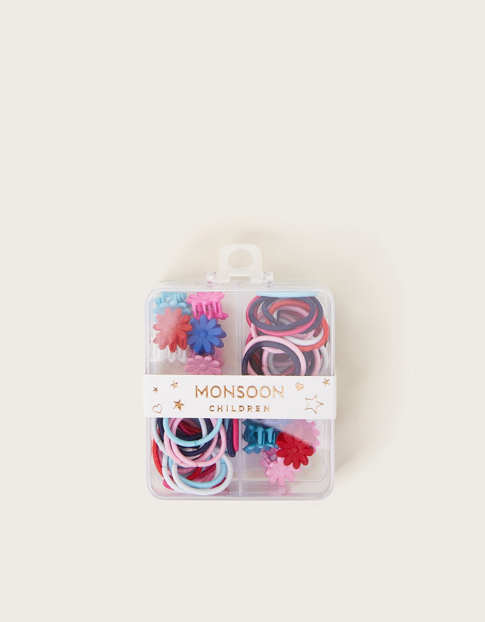 Monsoon Set šnalica i gumica za devojčice, Šareni