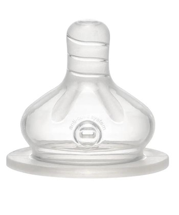 Nip Silikonska cucla sa širokim otvorom, S protok, 2 komada