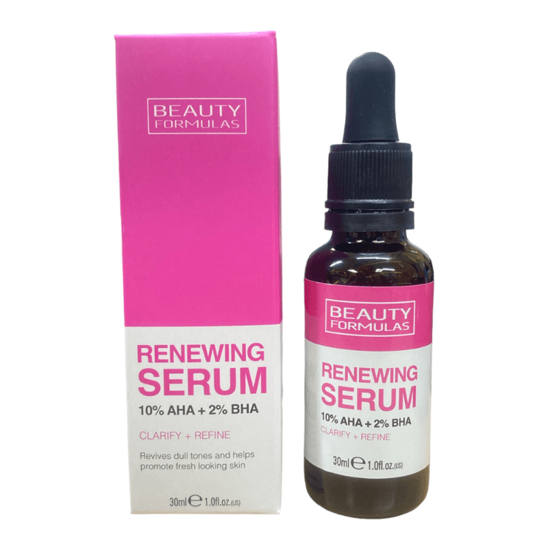 Beauty Formulas Renewing Aha+Bha Serum za lice, 30 ml