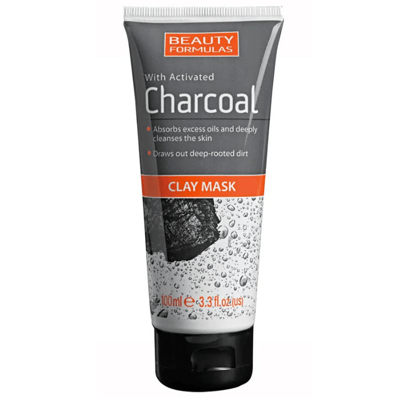 Beauty Formulas Charcoal Clay Maska za lice, 100 ml