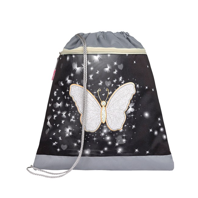 Belmil Sportka torba za devojčice Amazing butterfly 336-91, Siva