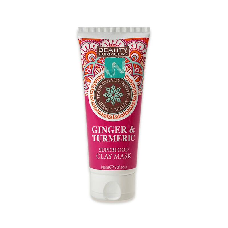 Beauty Formulas Ginger&Turmeric Clay Maska za lice, 100 ml