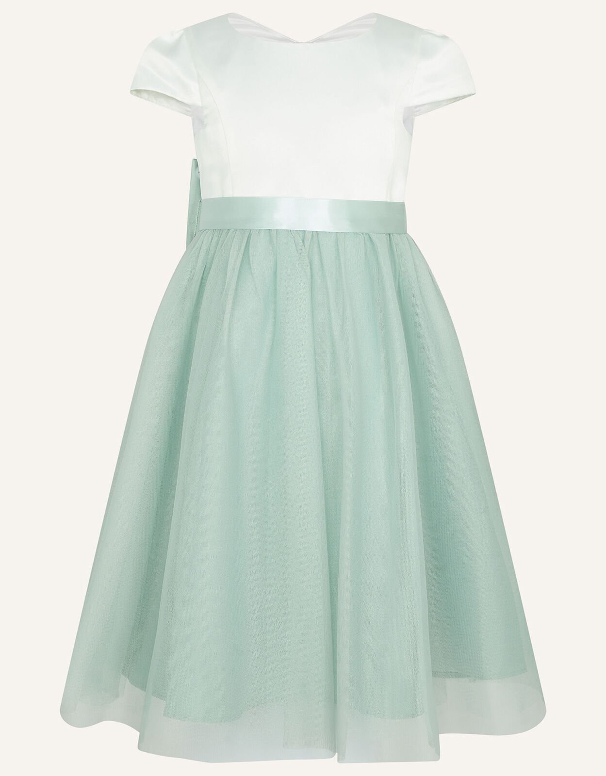 Monsoon Haljina za devojčice, Zeleno-bela