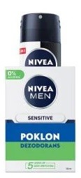 Nivea Balzam Sensitive 100ml i Dezodorans Black & White 150ml