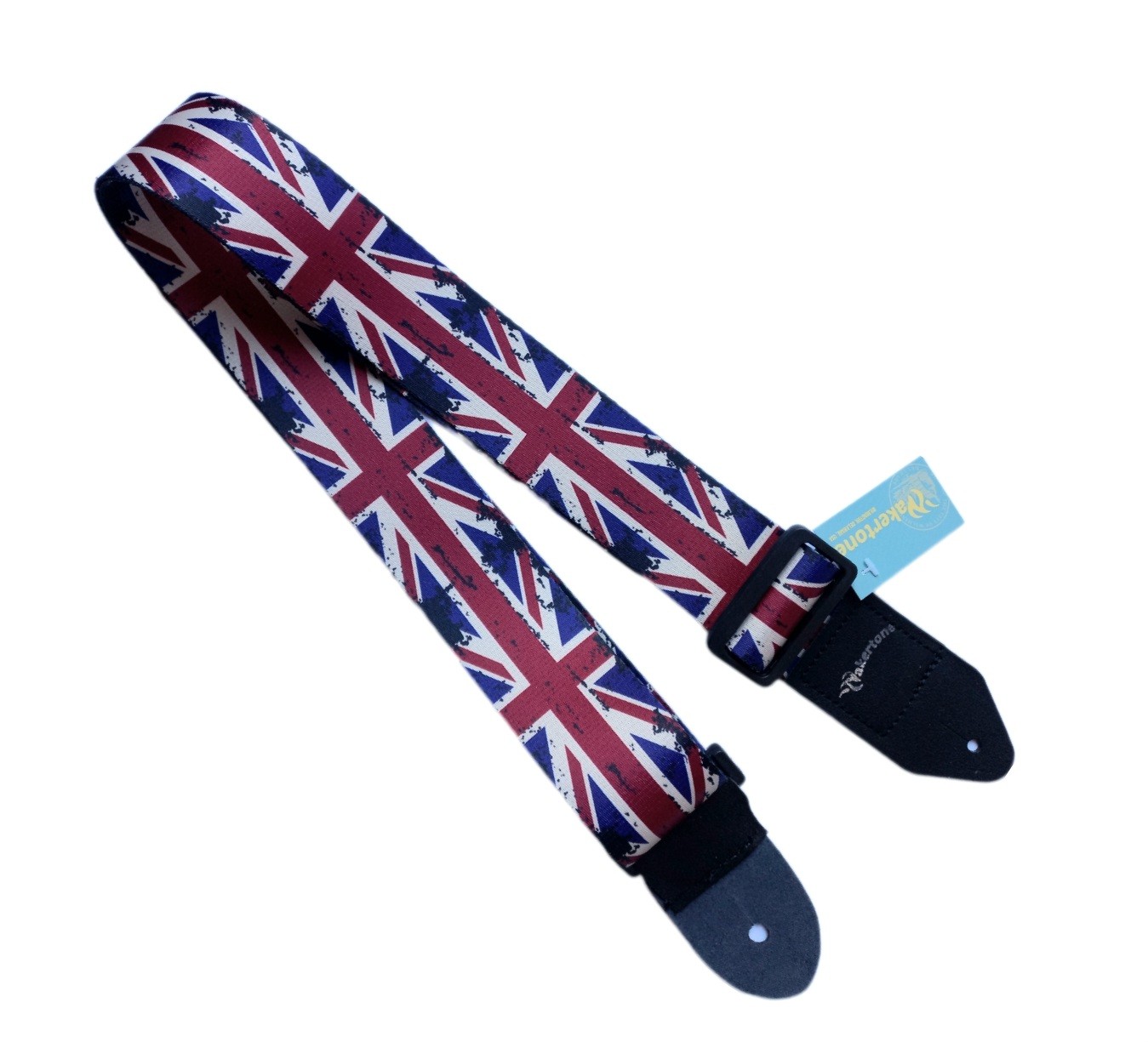 Wakertone Kaiš za gitaru sa kožnim krajevima GS2 GB Flag