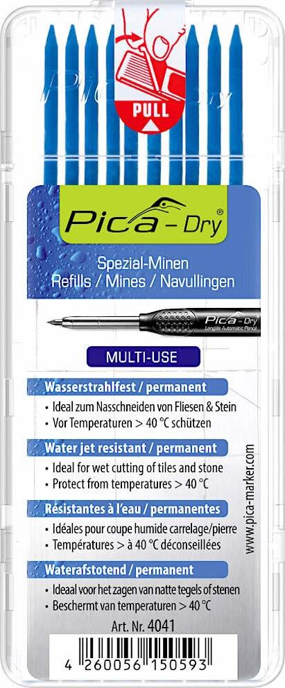 Pica Set Mina za olovku Dry, Special, 10 komada, Plave