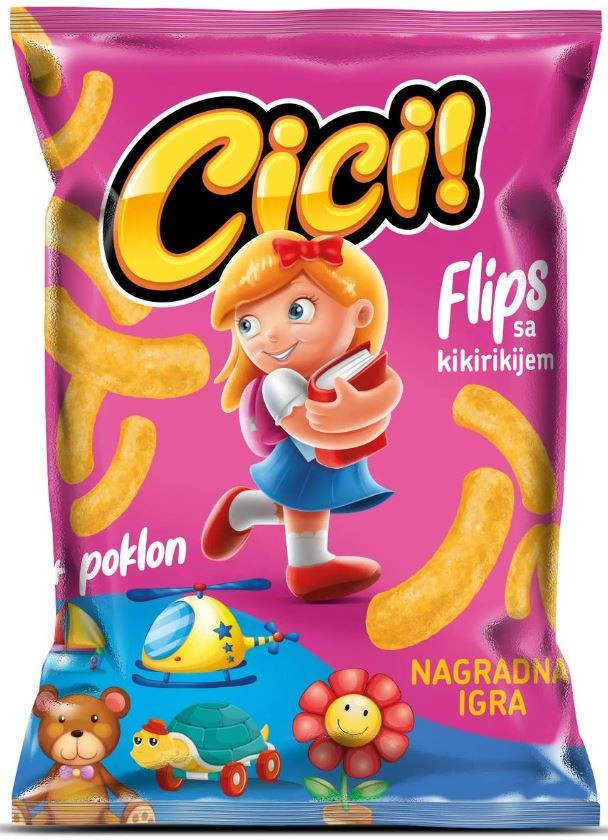 Flips sa poklonom za devojčice Cici, Kikiriki, 30g