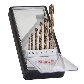 Bosch 6-delni Robust Line set burgija za metal HSS-Co 2607019924, 2; 3; 4; 5; 6; 8 mm