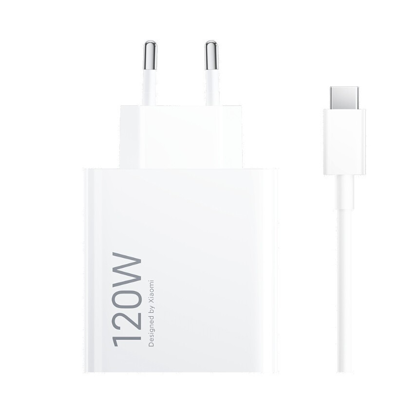 Xiaomi Punjač 120W HyperCharge Combo (Type A) + kabl, Beli