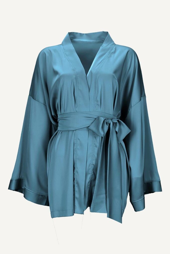 Ženski kimono Athena, Kratki, Plavi