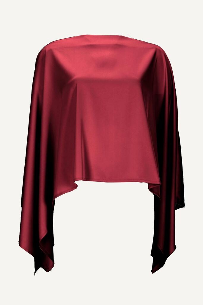 Ženska leptir bluza Arielle, Bordo