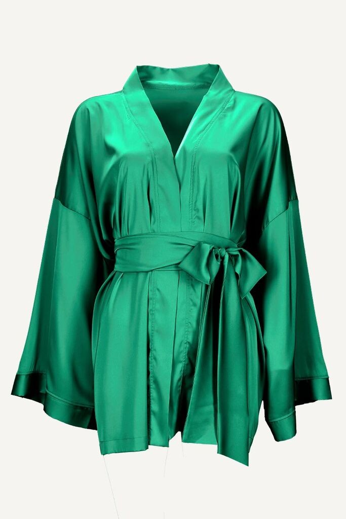 Ženski kimono Athena, Kratki, Zeleni