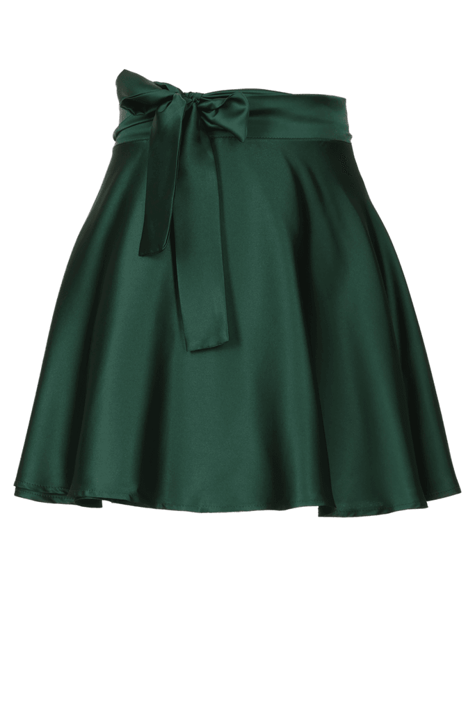 Ženska mini suknja Allison, Tamnozelena