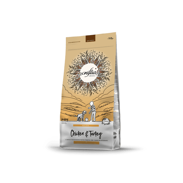 Craftia Natura Suva hrana za štence srednjih i velikih rasa, sa piletinom i ćuretinom, 2kg
