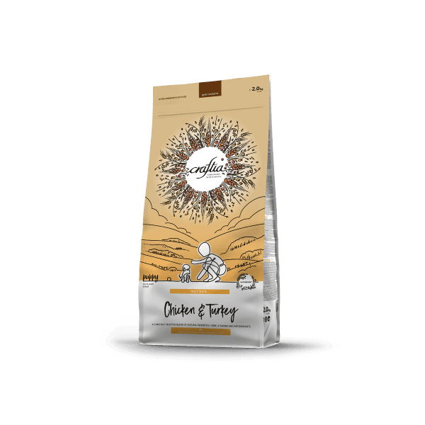 Craftia Natura Suva hrana za štence patuljastih i malih rasa, sa piletinom i ćuretinom, 2kg