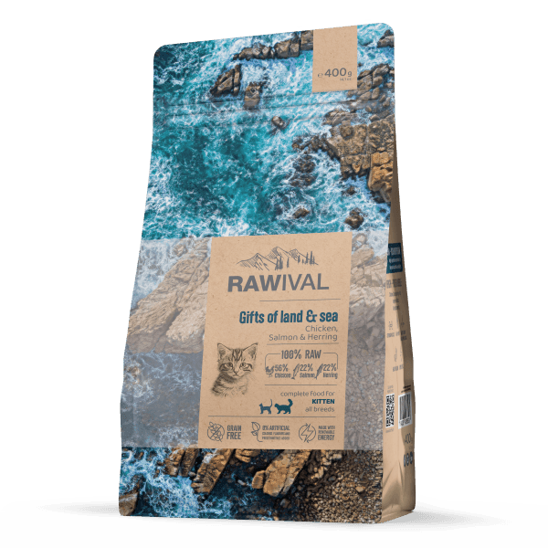 Craftia Rawival Suva hrana za mačiće mačke, sa piletinom i ribom, 0.4kg