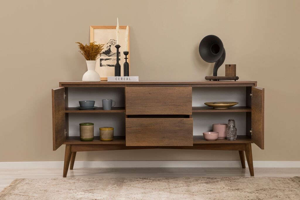 Hanah Home Konzola Vina, 170x82,5x45 cm, Orah