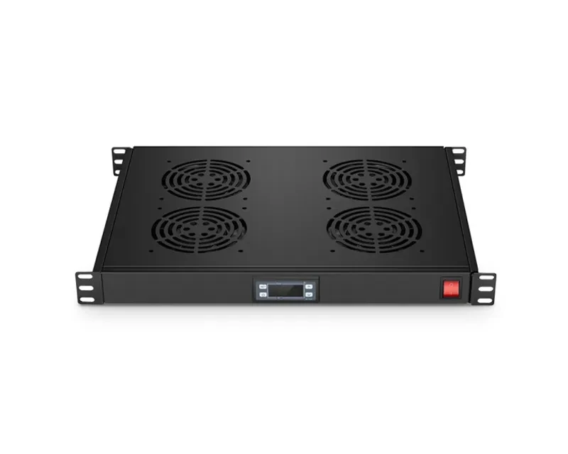 MaxPro Line Ventilacioni panel-polica, Četiri ventilatora i termostat, 1U