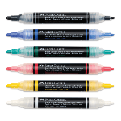 Faber-Castell Flomaster Shake and Paint, 6 komada, Classic