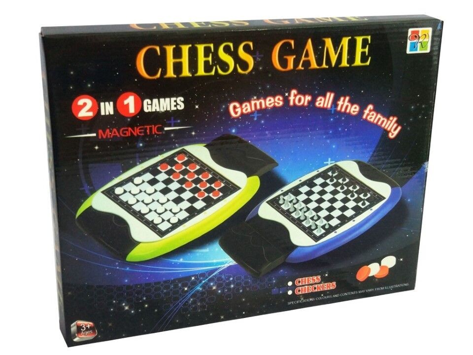 Društvena igra Šah i dame, 2u1