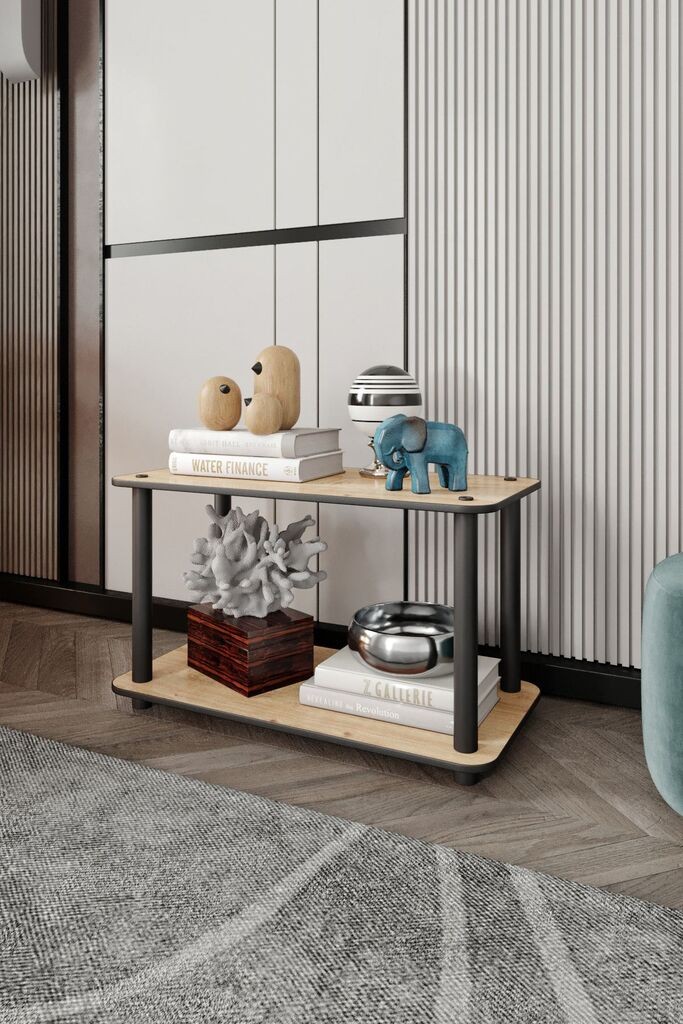 Nordure Sto za dnevnu sobu Bookcase 2-, Hrast