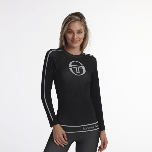 Sergio Tacchini Ženska ski majica dugih rukava Kali, Crna