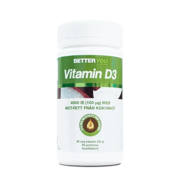 Better You Vitamin D3 4000 IU MCT, 90 kapsula