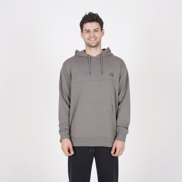Slazenger Muški duks sa kapuljačom Sporty, Sivi