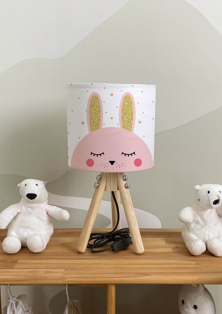 Bata i seka Dečija stona lampa Zec, Bela