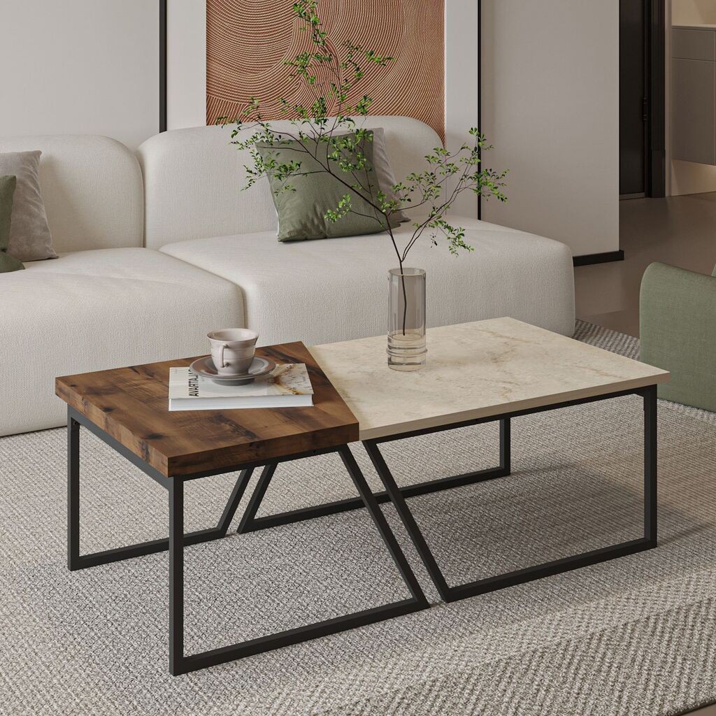 Hanah Home Set Stolova za dnevnu sobu Verona P0024623, Bež