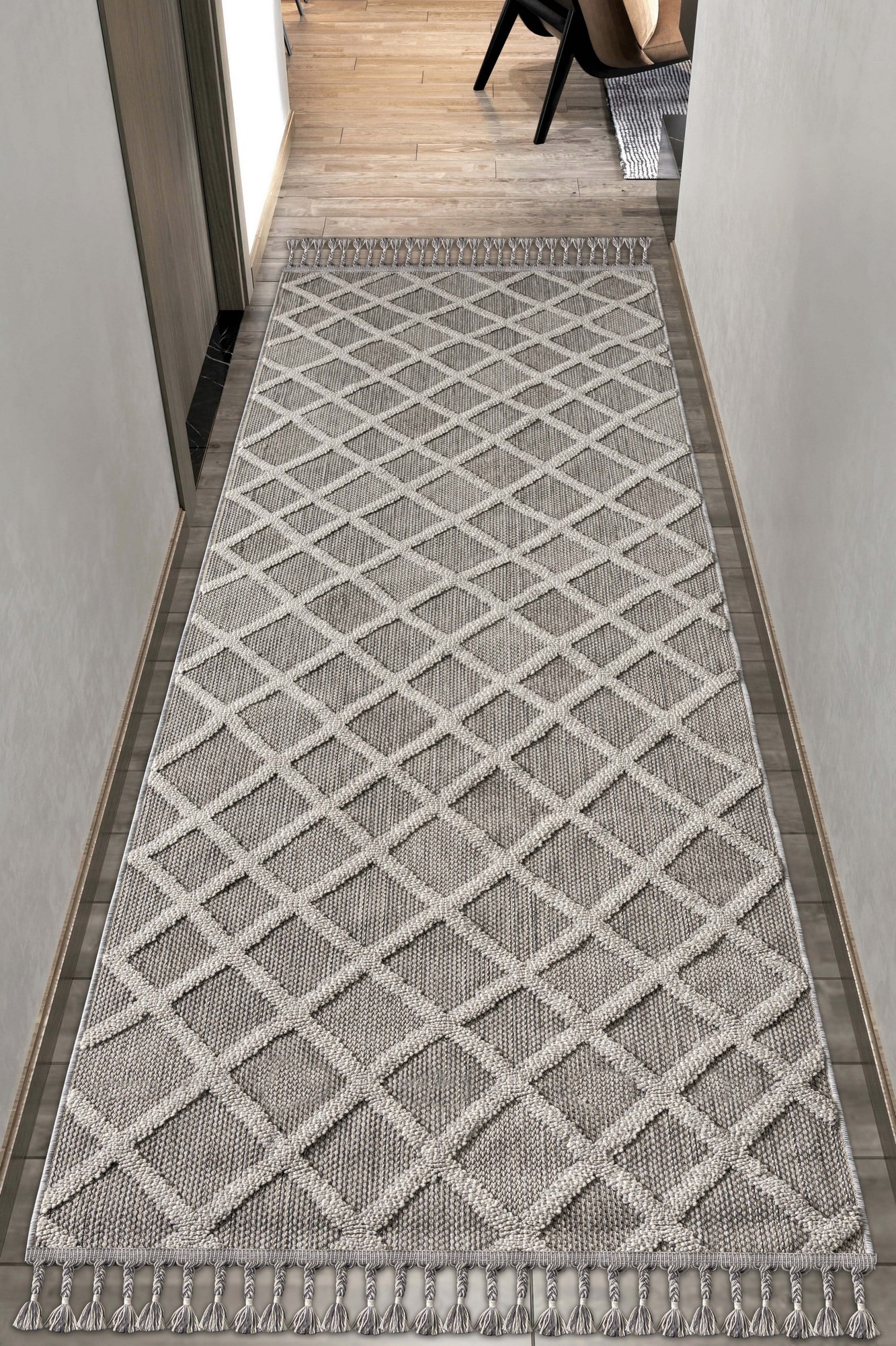 Conceptum Hypnose Tepih 100x500cm Sivi