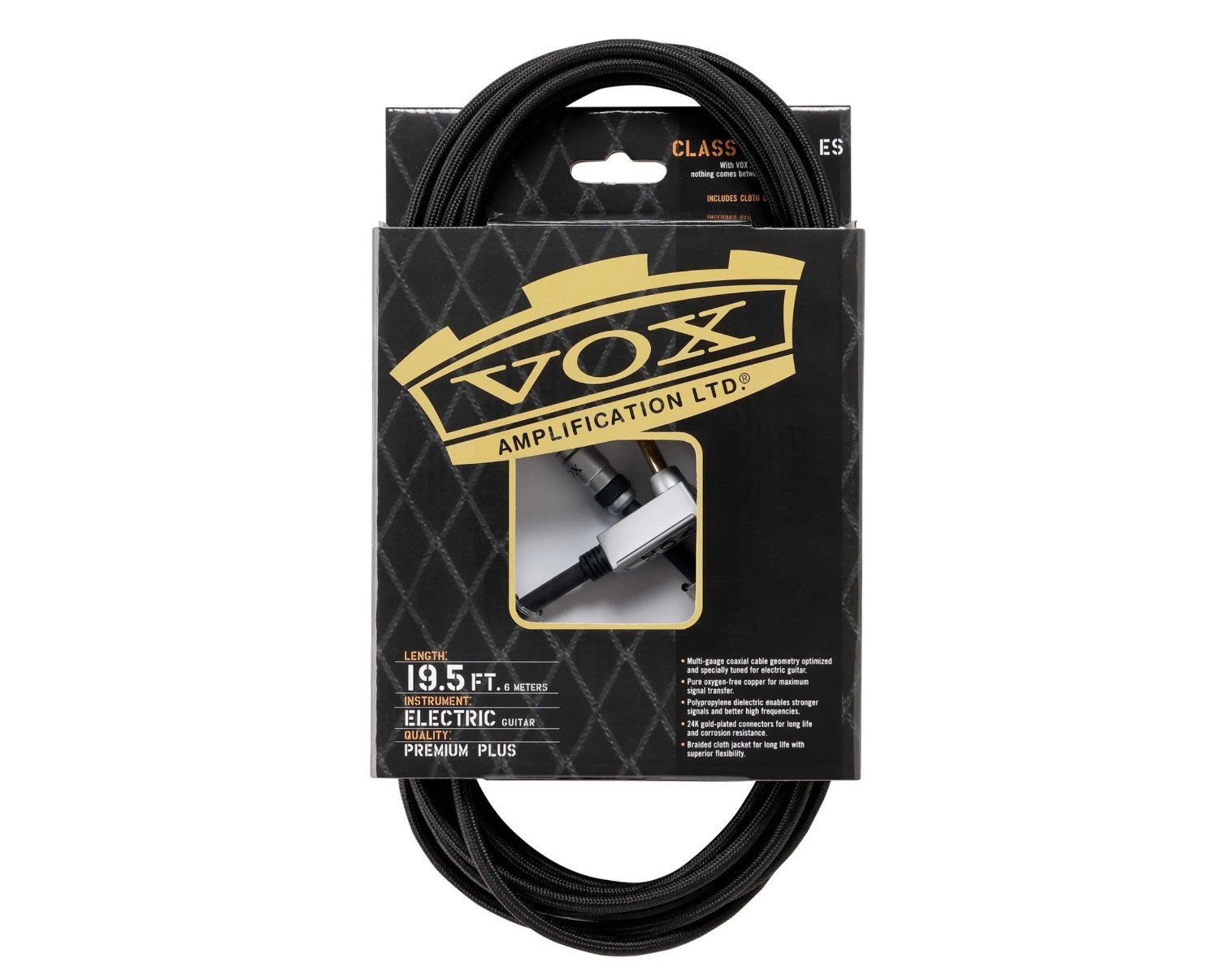 VOX Kabl za električnu gitaru VGC-19.5, Crni