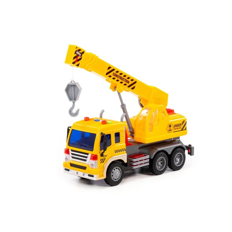 POLESIE Igračka Kamion City, Sa kranom, Žuti