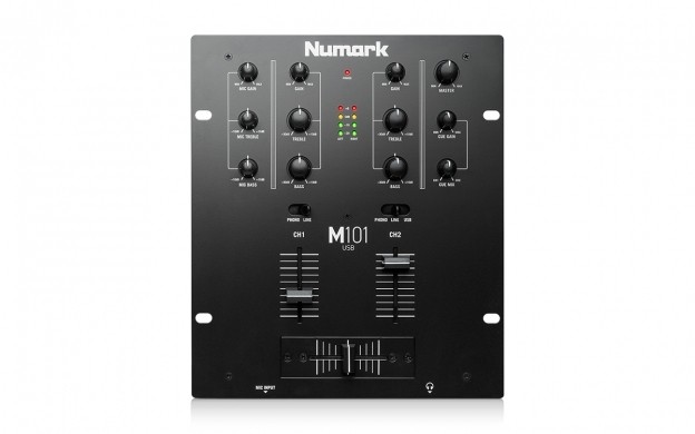 NUMARK DJ Mikseta M101, USB, Dvokanalna Crna