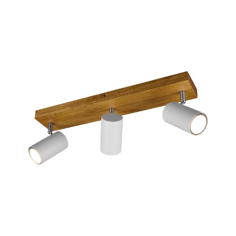 TRIO LIGHTING Spot lampa Marley 812400331, 3 x GU10, 44 x 9 cm, Mat bela - bež