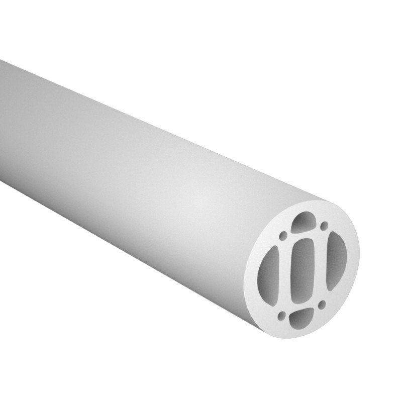 AURA-LIGHT Led neon flex silikonski profil, Tuba MX-020, Beli