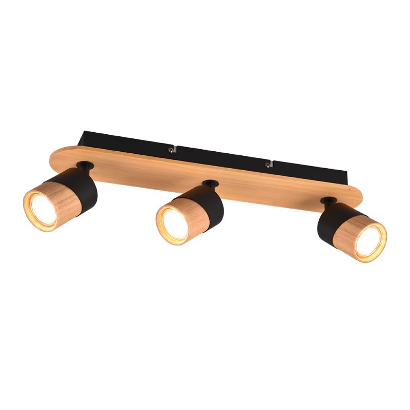 TRIO LIGHTING Spot lampa Aruni 801100332, 3 x GU10, 48 x 15 cm, Bež - crna