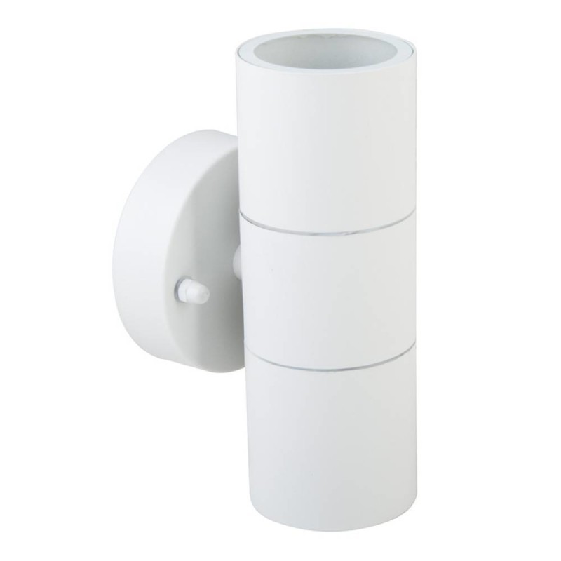 V-TAC Zidna lampa 7570, Fasadna, 2 x GU10, 60W, Bela