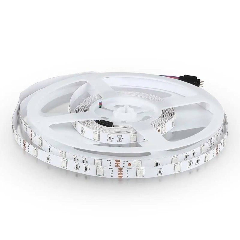 V-TAC Led traka, 4W, 12V, RGB, IP65, 212118, 5m, Bela