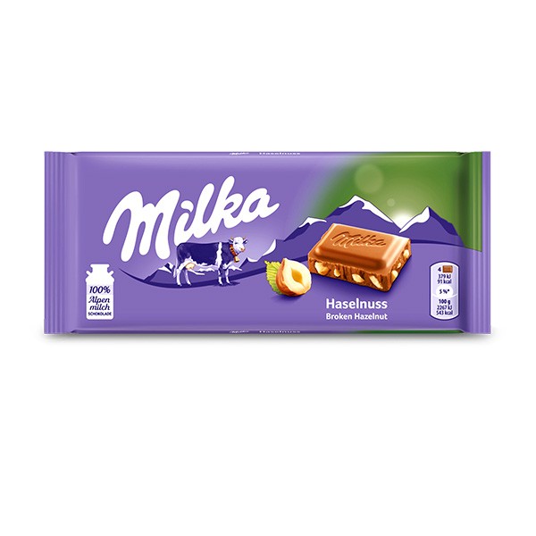 MILKA Mlečna čokolada Lesnik, 100 g